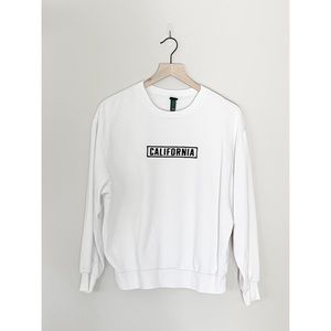 Wild Fable California Oversized Crew Neck Embroidered Sweatshirt